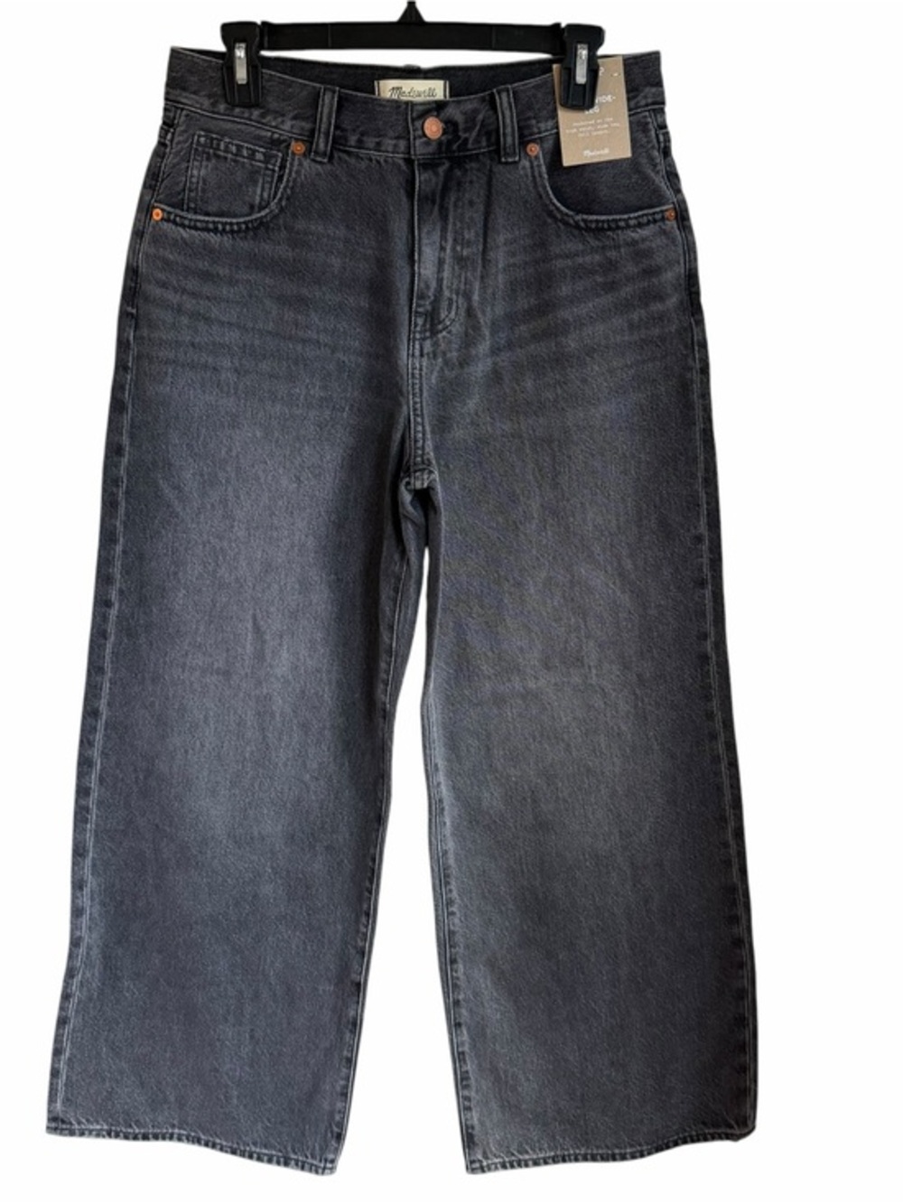 Madewell Black Wide Leg Jeans